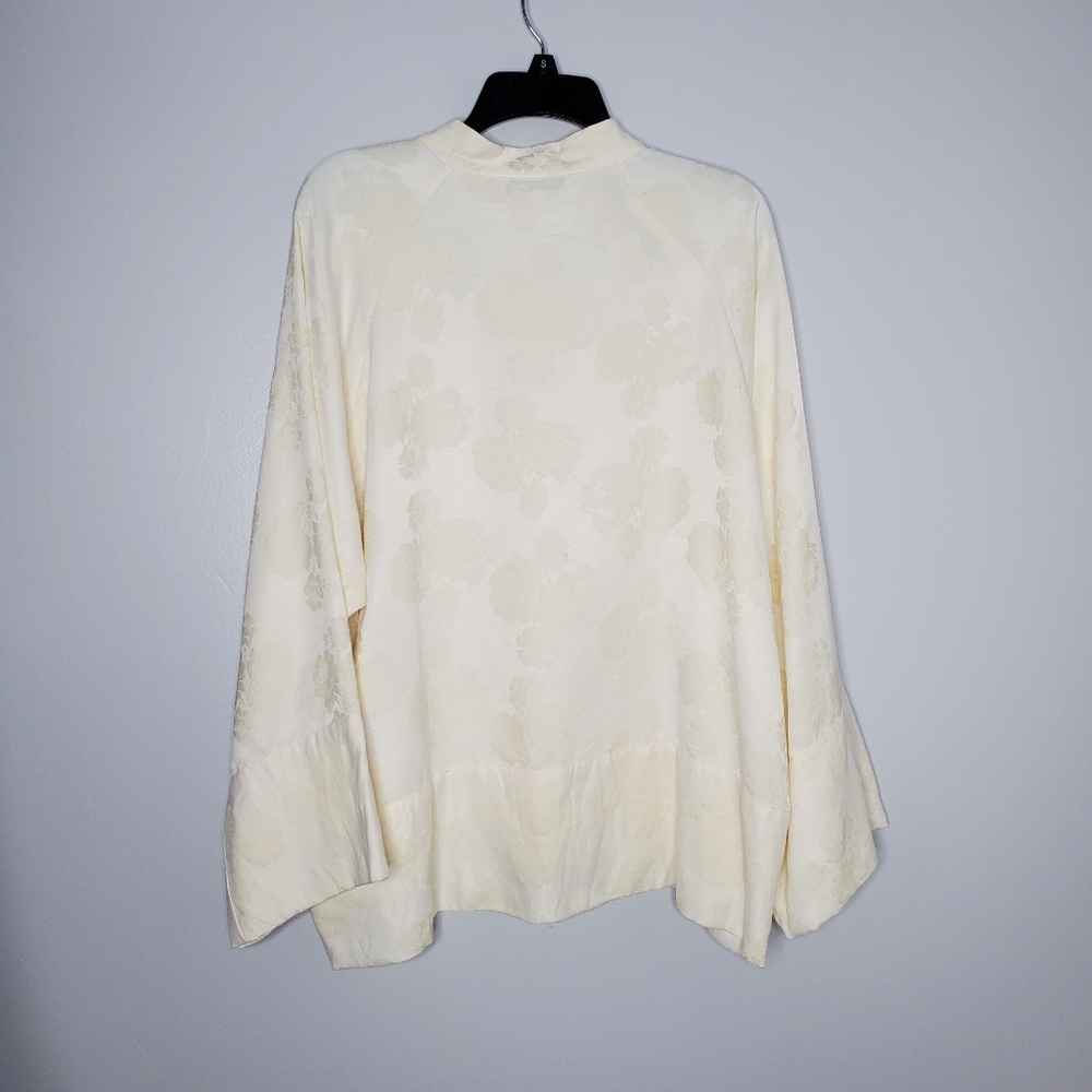 Zara Cream Jacquard Toggle Pullover Tunic Size XL.       (SML001) - Picture 6 of 12